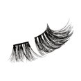 thumbnail image 2 of KISS imPRESS - Faux cils à pression - Languettes simples - Noir - Demi diffus, 2 of 6