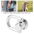 thumbnail image 4 of D Ring Rivet, 20 Sets 360 Degree Rotatable Ball Studs D Ring Rivets with Screws  Zinc Alloy Iron DIY Leather Craft Accessories for Handbags Pet Collars Wallets Hats, 4 of 7