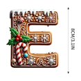 thumbnail image 3 of Rwnbm 26 Letters Christmas Tree Decoration Pendant Christmas Tree Ornaments Personalized DIY Christmas Ornaments Christmas Decoration Xmas Tree Hanging Decor Feature, 3 of 4