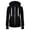 Black, variant on Aocisk Women Long Sleeve Patchwork Solid Color Hooded Zipper Casual Sport Coat Jacket Style Pullover Black XL