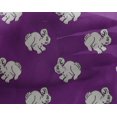 thumbnail image 4 of oneOone Georgette Viscose Fabric Rabbit Block Printed Fabric 1 Yard 42 Inch Wide, 4 of 4