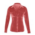 thumbnail image 3 of Timegard Womens Tops Long Sleeve Button Shirts Business Work Casual Tops with Pockets Fall Blouses, 3 of 4