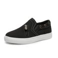 thumbnail image 1 of Chaussures en Toile pour Femmes Chaussures de Sport Plates Chaussures Décontractées à Fermeture Éclair Chaussures en Toile, 1 of 6