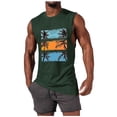 thumbnail image 2 of JDQJBZ Mens Sleeveless Undershirts Summer Solid Color Knit Crew Neck Sleeveless Tops Stretchy, 2 of 5