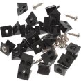 thumbnail image 1 of Miangastore Support de Meubles en Coin Noir 106 Pcs 0.6*0.5*0.4 Po en Forme de L, 1 of 8