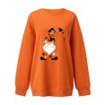 thumbnail image 4 of 2023 Chandail en Molleton de Mode pour Femmes 50 % de Rabais Liquidation Mode Automne Hiver Halloween Lunettes Fille Imprimé Décontracté Sport Col Rond Survêtements Manches Longues, 4 of 4