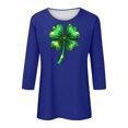 thumbnail image 4 of Elvqul Shirts Chandails pour Femmes Graphiques T - de la Saint-Patrick Mode Vacances Chandail Vert Grande Taille Hauts pour Dames Col Rond, 4 of 5