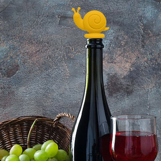 Yhmxh Gadgets de Cuisine, Maison et Cuisine, Petit Escargot Bouchon de Bouteille de Vin Bouchons Réutilisables Étanches Mignons Décoratifs Bouchon de Bouteille Bouchon de Vin Rouge