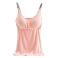 thumbnail image 1 of DPTALR Grossesse Débardeur de Grossesse Sans Manches à Col Rond Allaitement Haut d'Allaitement Uni Camisole Débardeur, 1 of 3