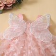 thumbnail image 4 of Robe Tutu en Tulle pour Tout-Petites Filles, Barboteuse, Papillon, Sans Manches, Princesse, Robe de Fête, 4 of 7