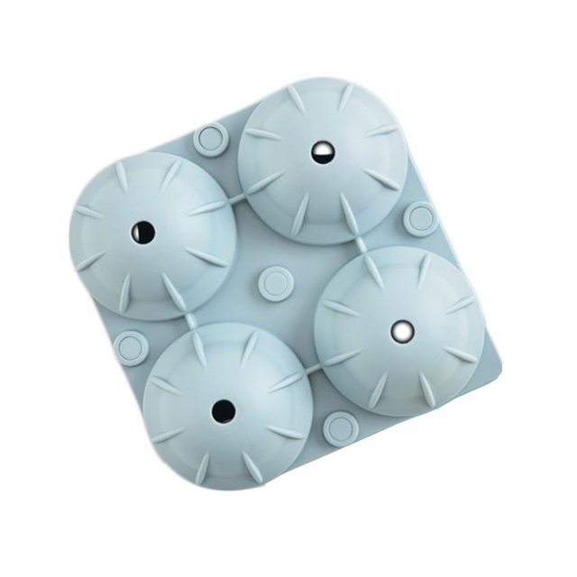 Moule à Glaçons en Silicone 4 Trous Anti-Fuite