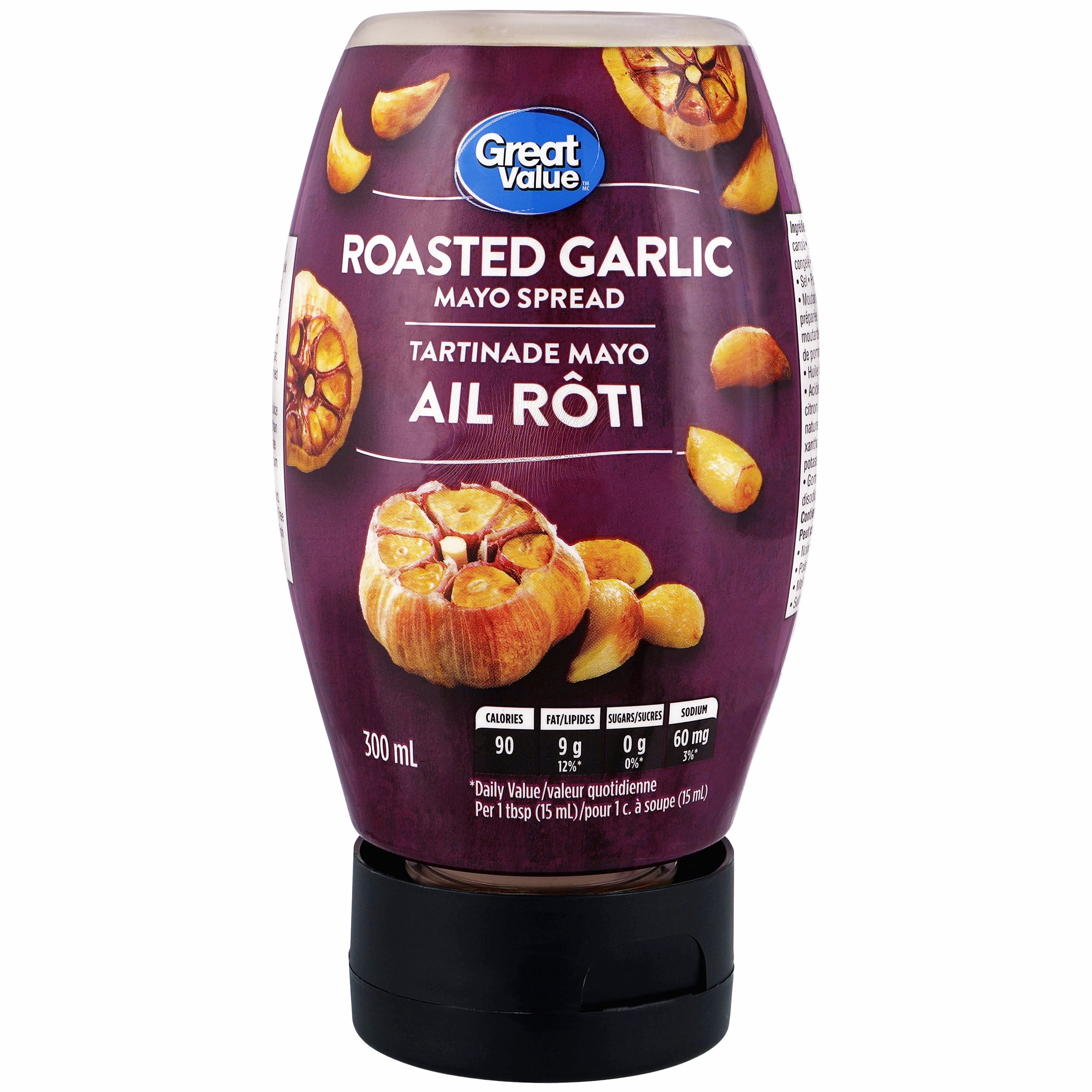 Great Value Roasted Garlic Mayo Spread