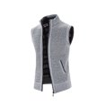 thumbnail image 3 of CEHVOM 2021 Autumn And Winter Plus Fleece Jacket Men's Sweater Stand Collar Cardigan, 3 of 4