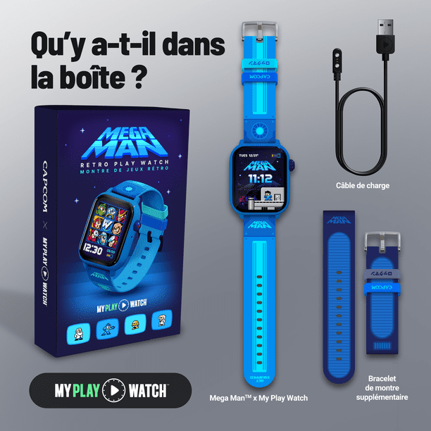 Mega Man™: My Play Watch Digital Gaming Watch – Built from Mega