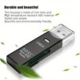 thumbnail image 3 of yeacher High-Speed Dual-Port USB 3.0/2.0 SD & TF Card Reader - Compact, Durable ABS Plastic Design, Plug & Play for Windows & Mac, Elegant Black Finish, 3 of 7