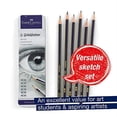thumbnail image 2 of Faber-Castell Creative Studio Graphite Sketch Pencil Set - 6 Graphite Pencils (2H, HB, B, 2B, 4B, 6B), 2 of 2