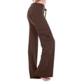 thumbnail image 2 of XZNGL Yoga Pants with Pockets for Women Workout Out Leggings Stretch Waist Button Pocket Yoga Gym Loose Pants High Waist Leggings for Women Workout Leggings for Women High Waist, 2 of 7