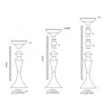 thumbnail image 3 of facefd Long Stand Metal Candle Tea Light Holder Candlestick Flower Vase Gold-L, 3 of 6