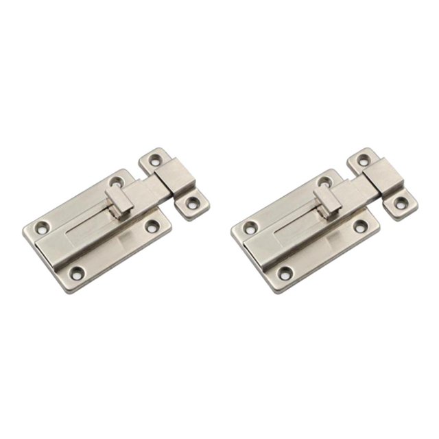 QualitChoice Durable Door Security Slide Latch Lock with Screws 3inch for Enhanced for Protection Gates Style A 2Set