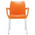 thumbnail image 2 of Compamia Dolce Resin Outdoor Arm Chair in Orange, 2 of 11