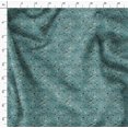 thumbnail image 4 of Soimoi Blue Rayon Fabric Branch,Dot & American Robin Bird Print Sewing Fabric BTY 56 Inch Wide, 4 of 5