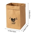 thumbnail image 3 of Apmemiss Clearance Washable Kraft Paper Bag Thickened and Green Plants Pot Decoration Large Capacity Refrigerator Kitchen Thickened Waterproof Storage Bag, 3 of 6