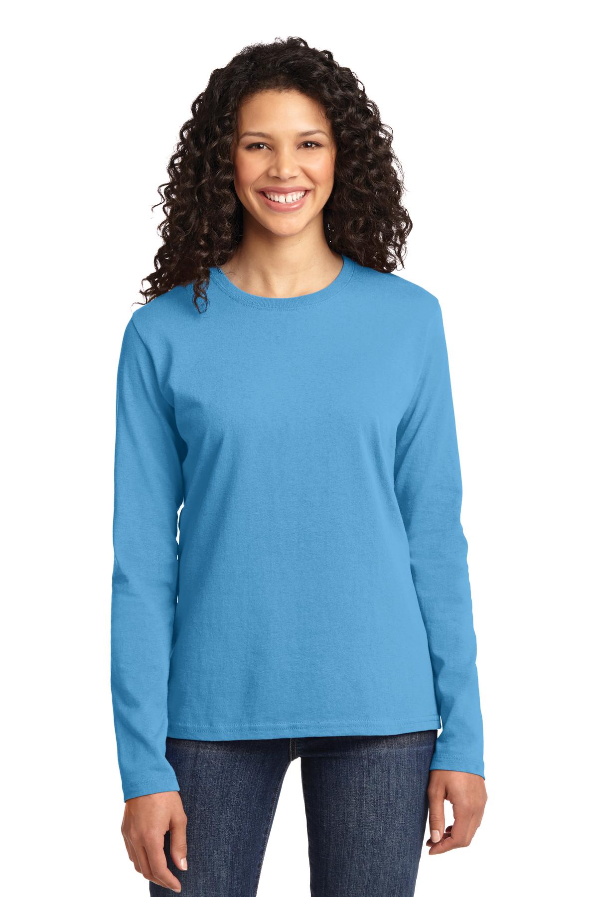 Port & Company T-Shirt à Manches Longues en Coton pour Femmes LPC54LS