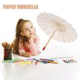 thumbnail image 3 of Kids DIY Small Paper Umbrella DIY Painting Decorative Umbrella, 3 of 9