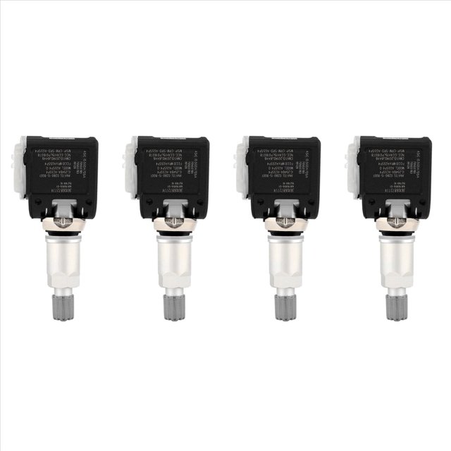 4X Tire Pressure Sensor A0009052102 Suitable for - E-Class W213 Auto Parts Tire Pressure Monitoring Sensor,4 * Tire pressure sensor,Black&Silver