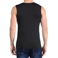 thumbnail image 3 of Mens Summer Ice Silk Traceless Thin Breathable Pure Color V-neck Sleeveless Top, 3 of 9