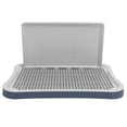 thumbnail image 2 of Dog Potty, Chew Resistant Plastic Mesh Design Easy Cleaning Dog Training Toilet with Wall Column Removable 51x38x6cm Portable Pet Training Tray for Small and Medium Dogs, 2 of 7