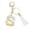 SilverS, variant on Keychains Keychain Color Letter Resin Pendant translucent charm with letter initials for and stylish everyday carry, SilverD