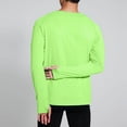 thumbnail image 4 of hoksml Chandails à Manches Longues pour Hommes Évacuation de l'Humidité UPF 50+ Protection Solaire UV T-Shirts Athlétiques Couleur Unie Col Rond Randonnée Course Entraînement Haut Actif Liquidation, 4 of 6