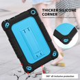 thumbnail image 3 of Mignova for Amazon All-New Fire 7 Tablet (12th Generation,2022 Release) Case,Heavy-Duty Rugged Kickstand Shockproof Kids with Shoulder Strap Case for Fire 7 Tablet 2022 Release(Black/Blue), 3 of 6