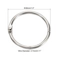 thumbnail image 2 of Unique Bargains Metal Binder Rings, Silver Tone, 100 Count, 100 Pack, 2 of 5