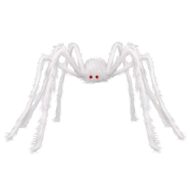 Birdeem Crâne de Simulation d'Halloween Grande Araignée en Peluche