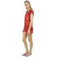 thumbnail image 3 of Bimba Ensemble de Pyjama en Dentelle à Boutons Pêche pour Femmes, Chemise de Nuit en Rayonne et Short, Robe-10, 3 of 11