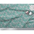 thumbnail image 3 of Soimoi Poly Georgette Fabric Floral Block Printed Craft Fabric by The Yard 52 Inch Wide, 3 of 3