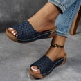 thumbnail image 3 of Mepaouo Orthopedic Sandals for Womens Hollow Wedge Platform Slides Arch Support Walking Slippers, 3 of 8