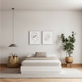 thumbnail image 2 of Nexera Milano King Platform Bed Frame, White Oak, 2 of 6