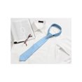 thumbnail image 5 of INSPIRE CHIC Men's Solid Color Narrow Stripes Necktie Graduation Suit Formal Ties Sky Blue, 5 of 5