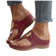 thumbnail image 1 of Womens Flip Flops Orthopedic Sandals Summer Comfortable Walking Thongs Beach Arch Support Slip on Slippers, 1 of 6