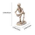 thumbnail image 3 of WHEANG Pen Holder Skeleton Pencil Holder Bracket Resin Creative Desktop Pen Storage Rack Organizer Makeup Brush Display Stand For Halloween Home, 3 of 5