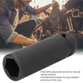 thumbnail image 3 of 1/2 Inch Drive 17 18 19mm high-quality Metric Deep Impact Socket Set 6 Point Pneumatic Air Socket [19mm], 3 of 9