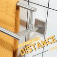 thumbnail image 4 of KOKOSIRI Bath Towel Holders Brushed Nickel Bathroom Rack 24-Inch Double Towel Bars Rails for Garage Kitchen Stainless Steel B5009BR-L24, 4 of 7