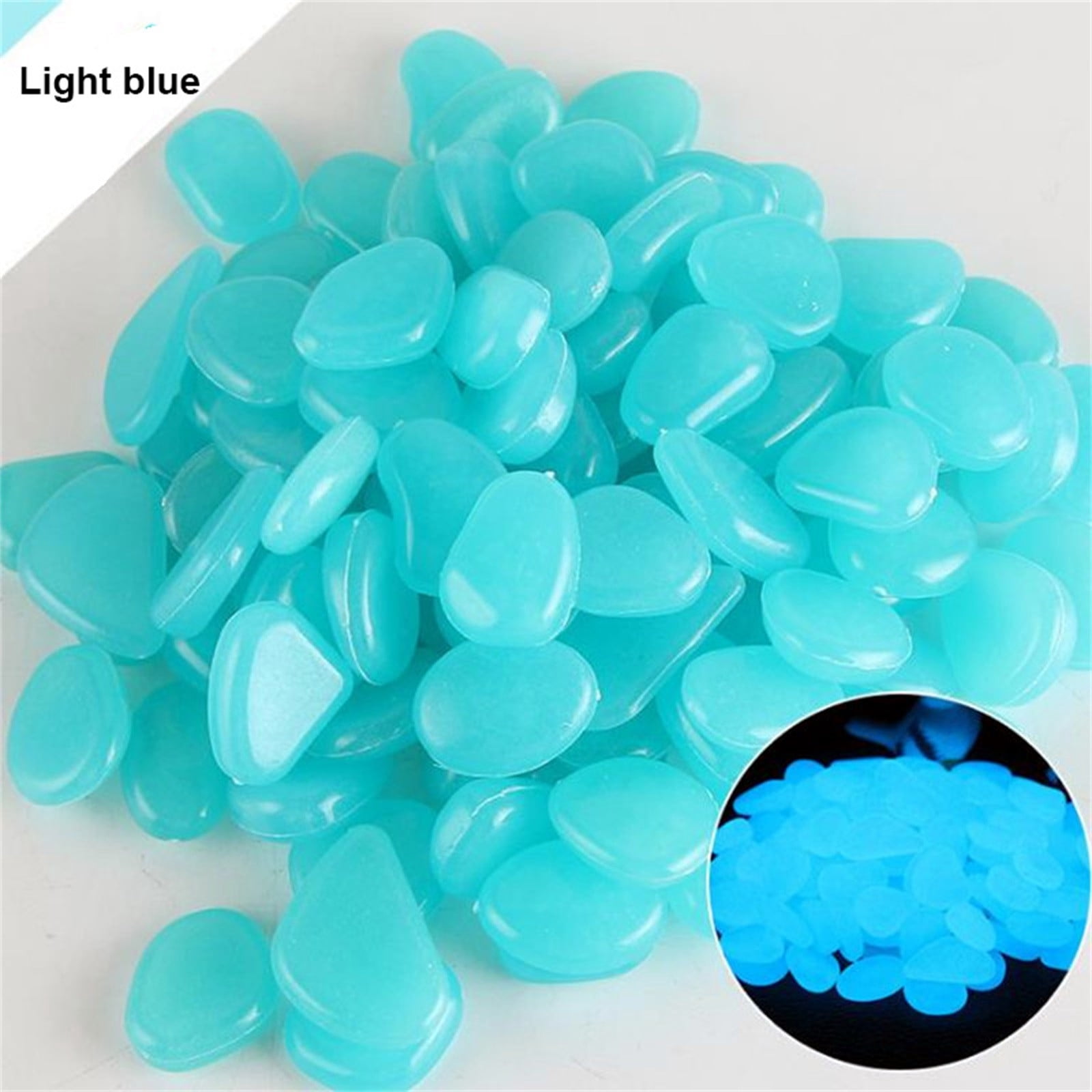 Vadktai Glow in The Dark Rocks Outdoor, Glow Rocks for Outdoor Decor, Glow in The Dark Pebbles, Glowing Rocks for Garden, Walkway, Pathway, Yard