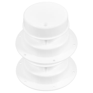 KAKOWELY 2pcs RV Roof Vent Cover Kits - RV Sewer Vent Cap for Roof and Plumbing Vent Cover ABS Material Roof Vent Cap and RV Roof Vent Cover Kits for Camper and Motorhome,5.51X"X5.51"X3.15"