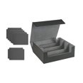 thumbnail image 1 of Bunblic 1800+Card Case Deck Box Sturdy Organizer for Basketball Cards Black Lined In Gray, 1 of 8