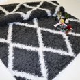 thumbnail image 4 of Ladole Rugs Dark Grey White Indoor Solid Plain Shag Soft Area Rug Mat Carpet Runner for Living Bed room Entry way Patio Small Medium Large Non Slip Skid Size 3x5. 4x6 5 x 8 7 x 10 9 by 12 11 feet ft, 4 of 4