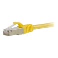 thumbnail image 3 of C2G 50ft Cat5e Snagless Shielded (STP) Ethernet Network Patch Cable - Yellow - Patch cable - RJ-45 (M) to RJ-45 (M) - 50 ft - STP - CAT 5e - molded, stranded - yellow, 3 of 5